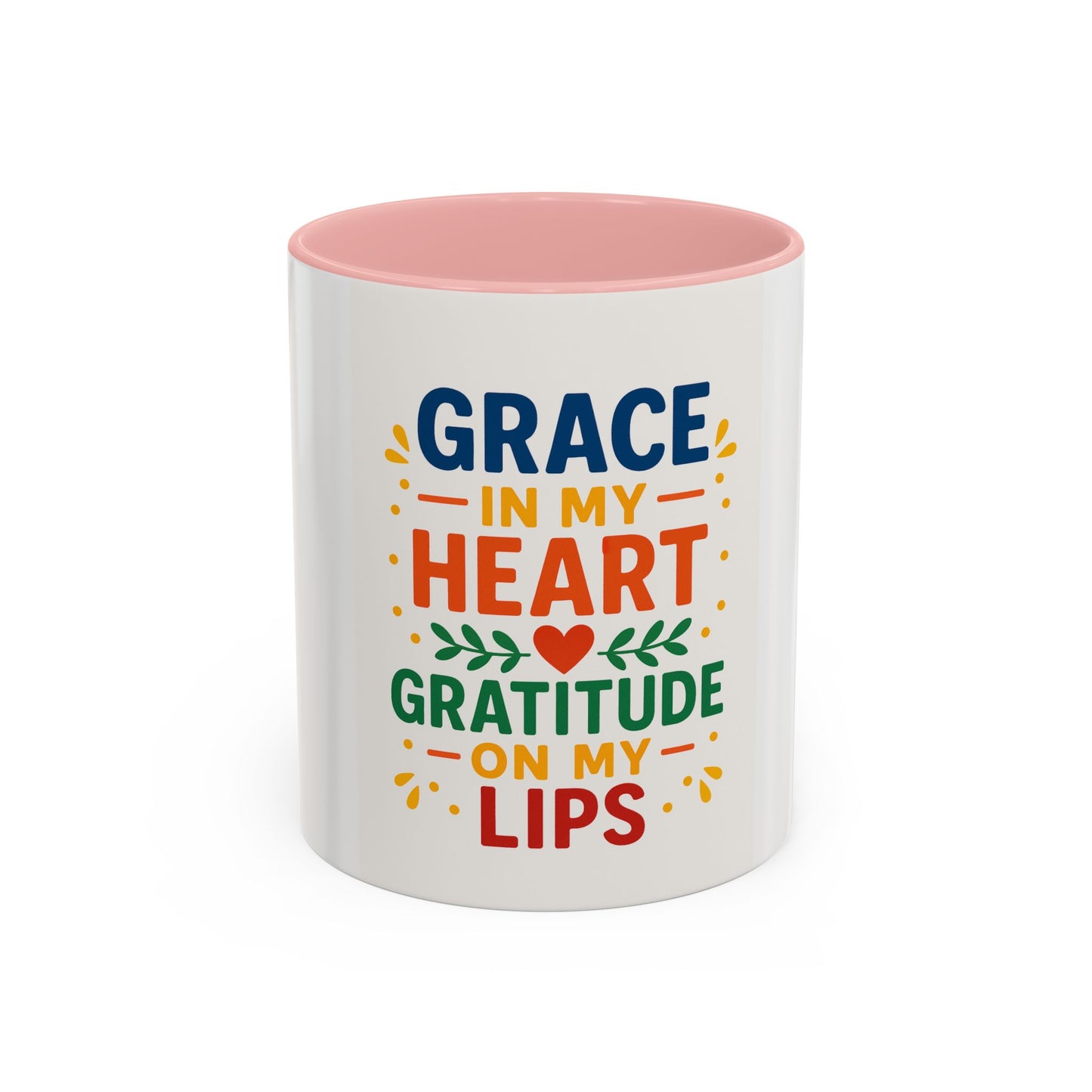 Coffee Mug Inspirational Grace in my Heart 11oz