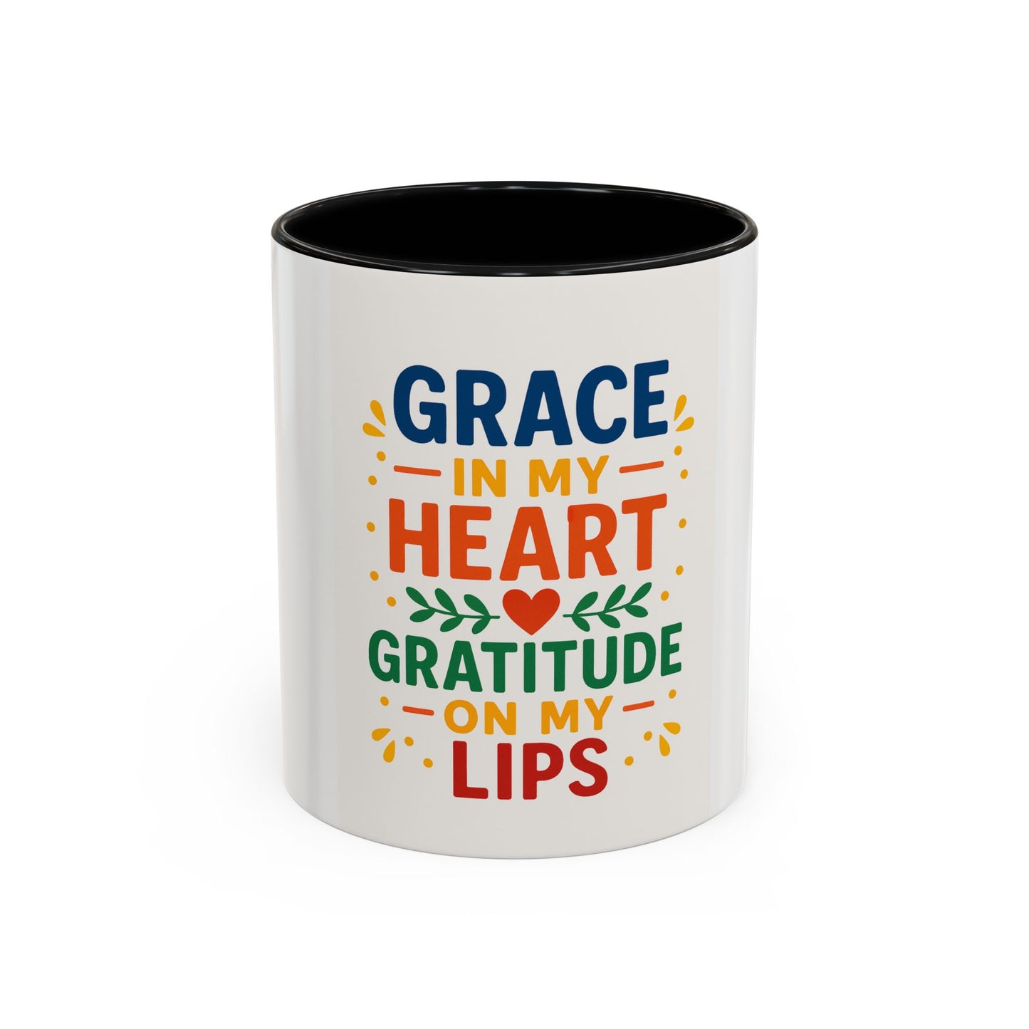 Coffee Mug Inspirational Grace in my Heart 11oz
