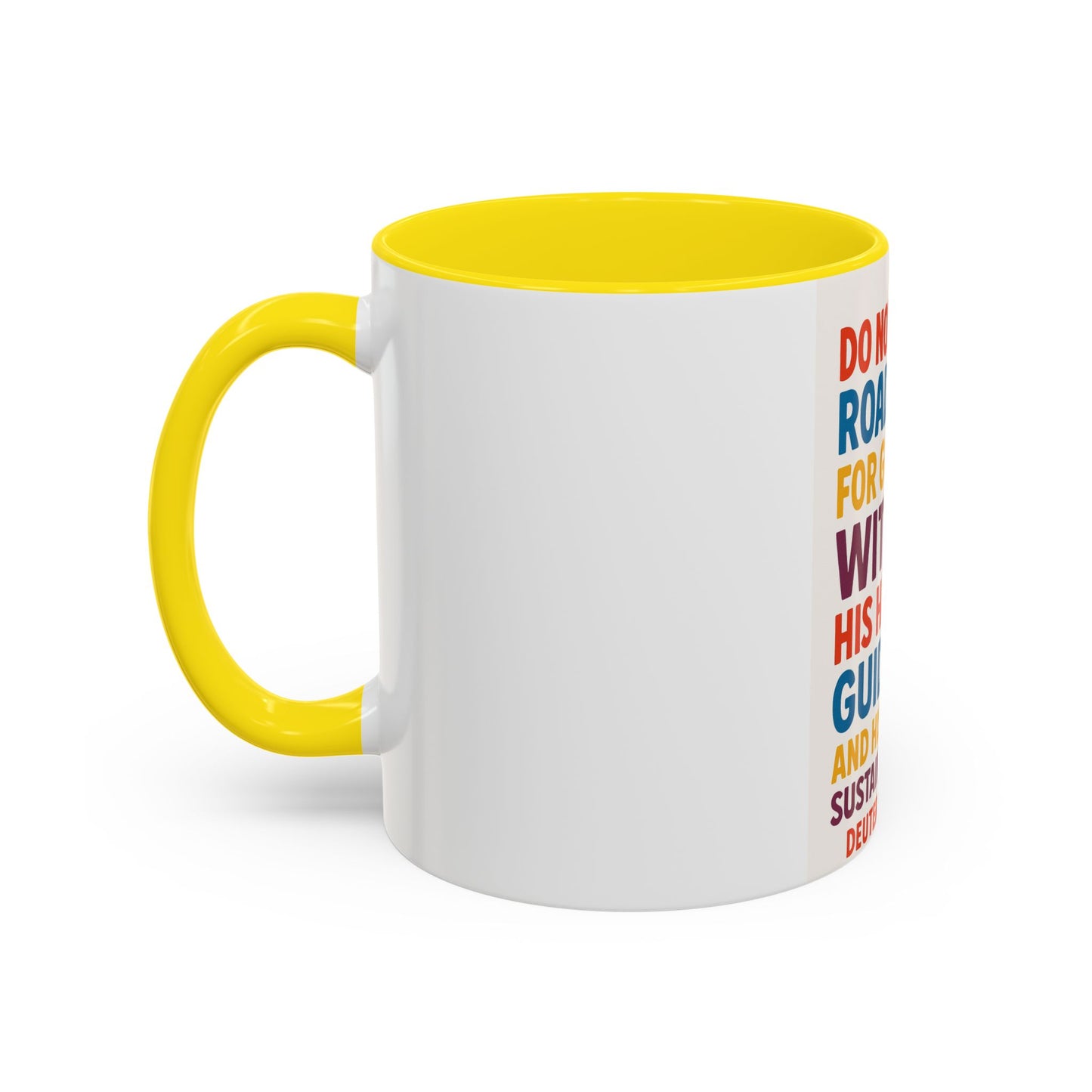 Inspirational Coffee Mug, Faith-Based Gift, Daily Motivation Cup, Christian Encouragement Drinkware, Deuteronomy 31:6