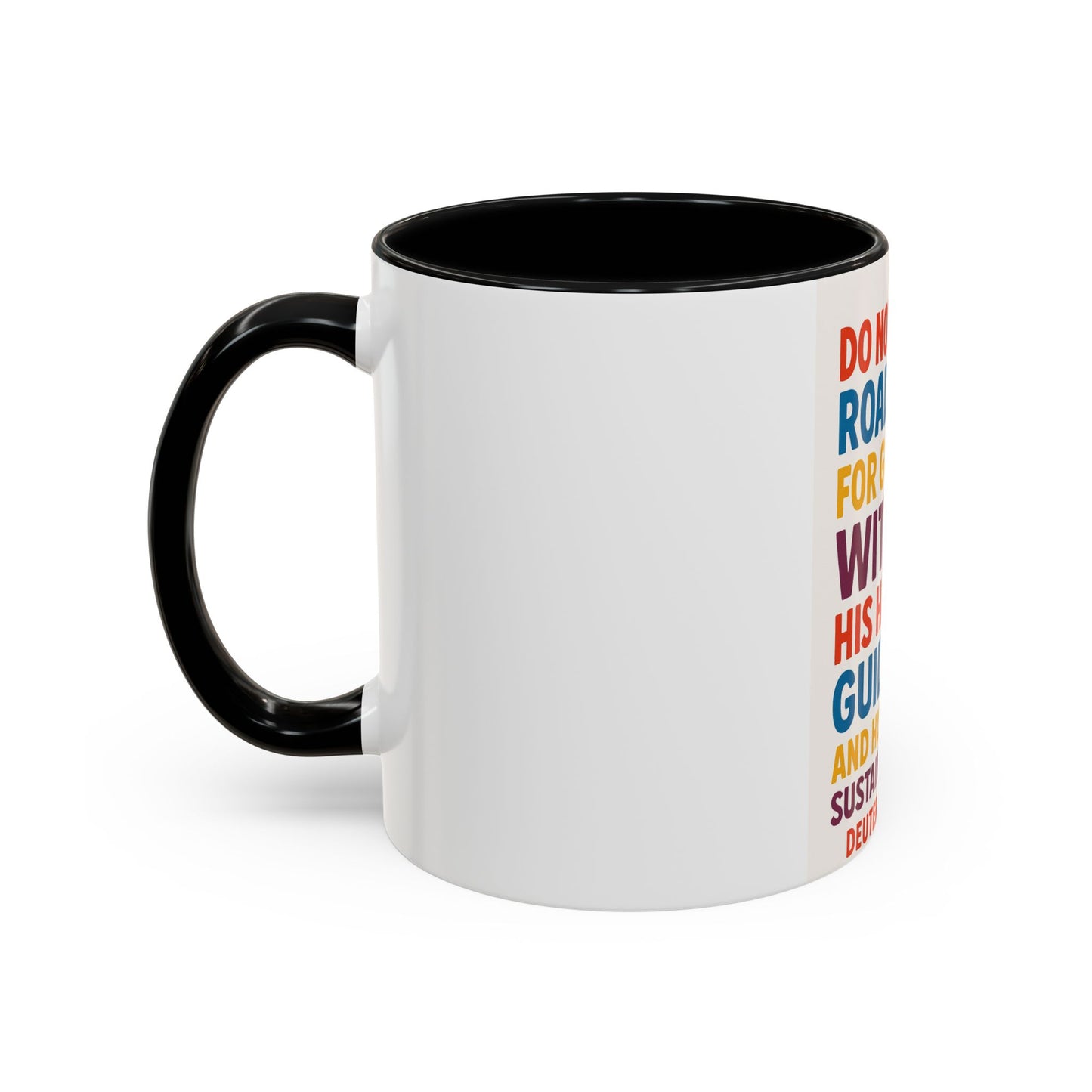 Inspirational Coffee Mug, Faith-Based Gift, Daily Motivation Cup, Christian Encouragement Drinkware, Deuteronomy 31:6