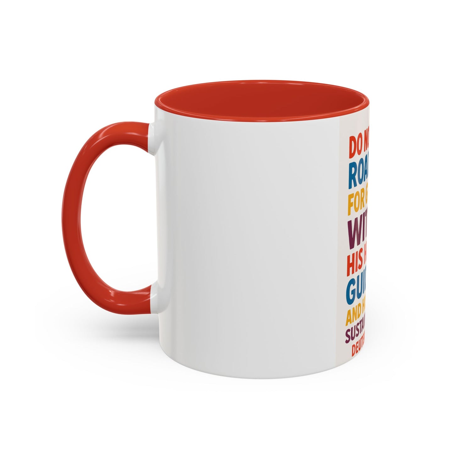 Inspirational Coffee Mug, Faith-Based Gift, Daily Motivation Cup, Christian Encouragement Drinkware, Deuteronomy 31:6