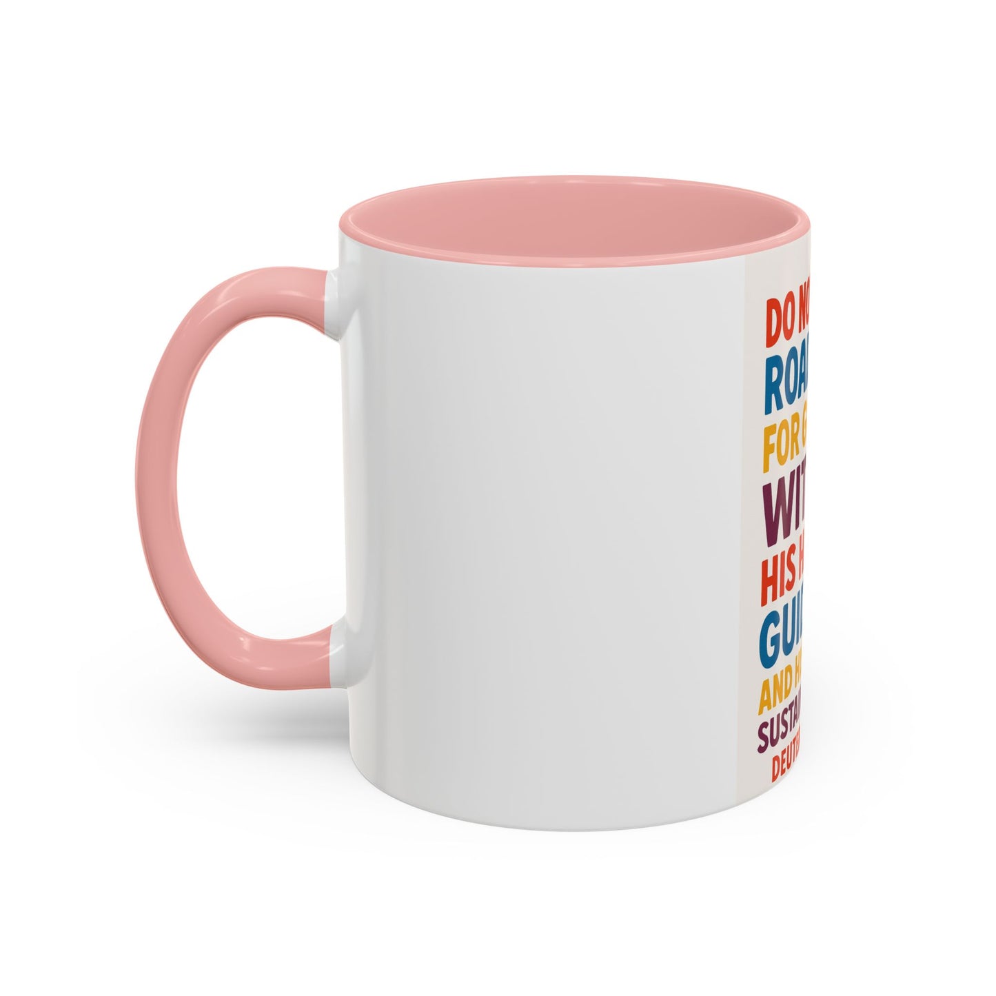 Inspirational Coffee Mug, Faith-Based Gift, Daily Motivation Cup, Christian Encouragement Drinkware, Deuteronomy 31:6