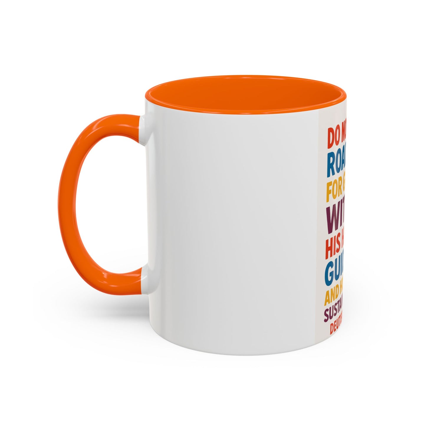 Inspirational Coffee Mug, Faith-Based Gift, Daily Motivation Cup, Christian Encouragement Drinkware, Deuteronomy 31:6