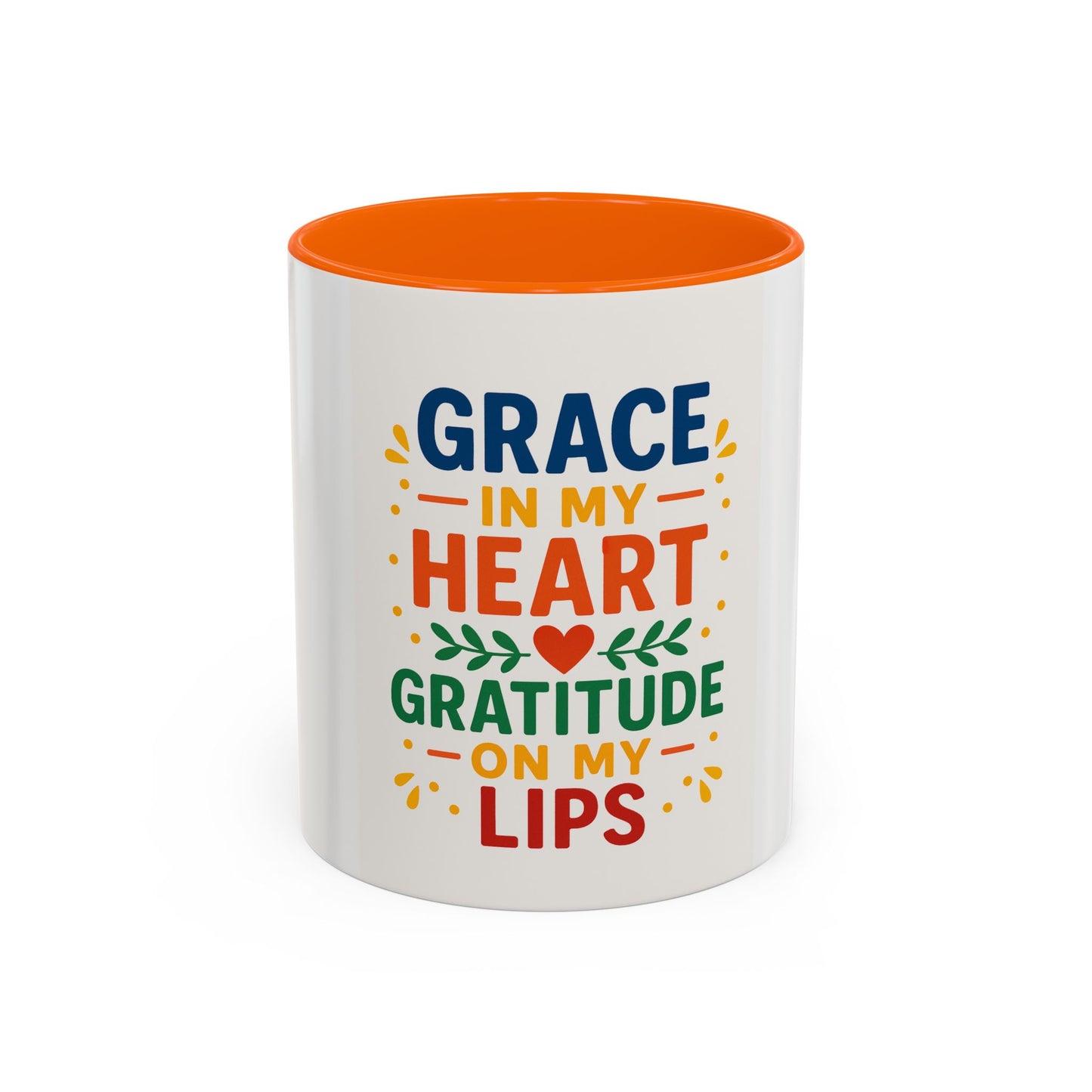Coffee Mug Inspirational Grace in my Heart 11oz