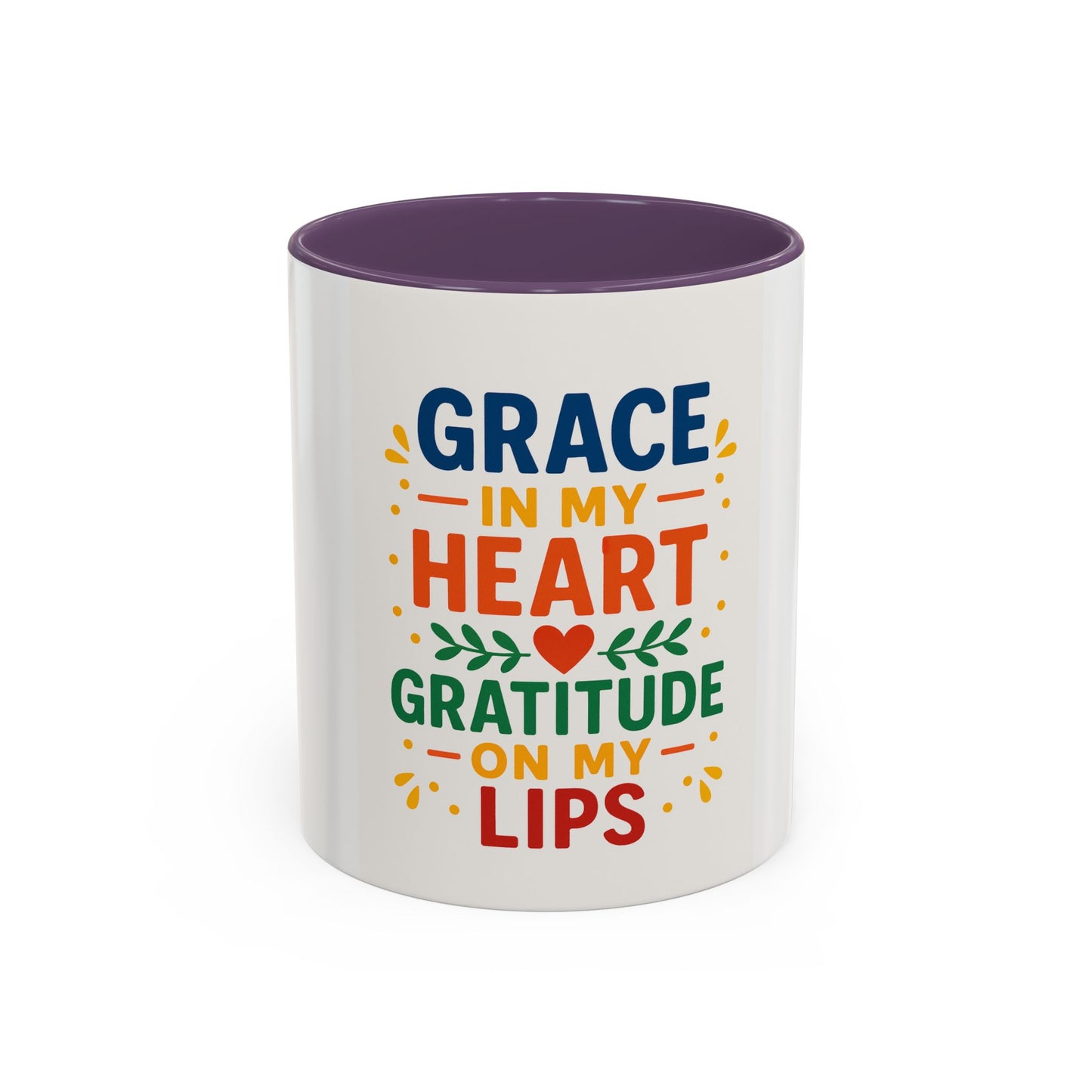 Coffee Mug Inspirational Grace in my Heart 11oz