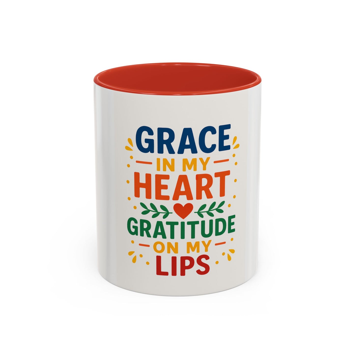 Coffee Mug Inspirational Grace in my Heart 11oz