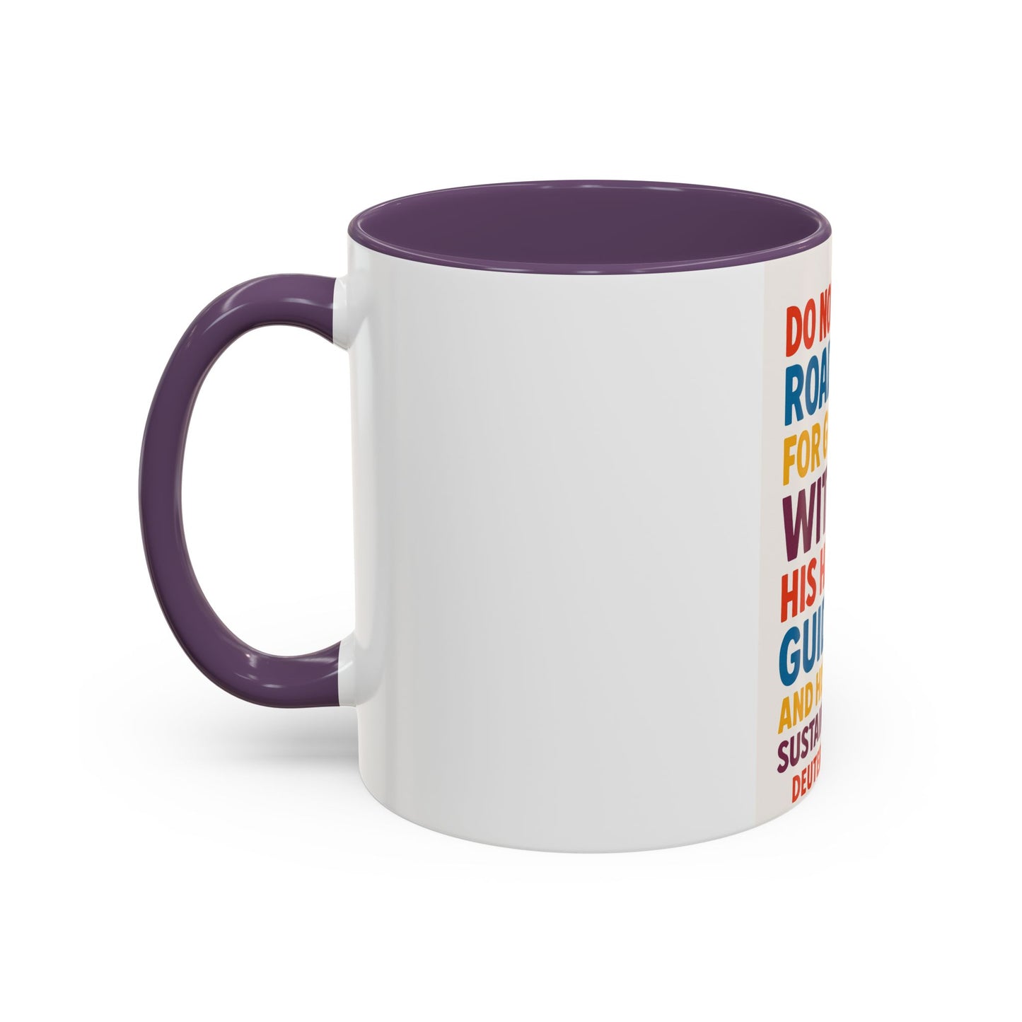 Inspirational Coffee Mug, Faith-Based Gift, Daily Motivation Cup, Christian Encouragement Drinkware, Deuteronomy 31:6