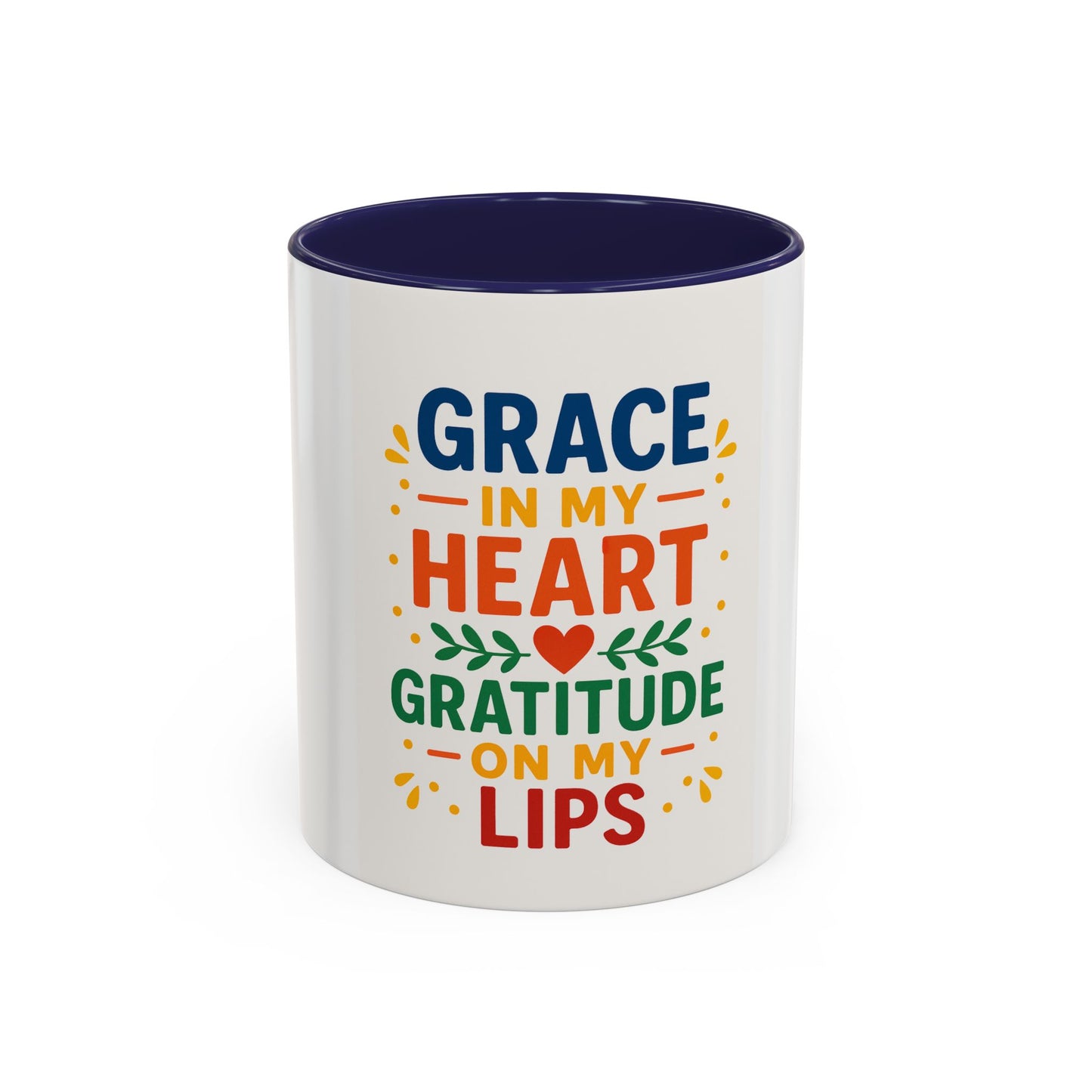 Coffee Mug Inspirational Grace in my Heart 11oz
