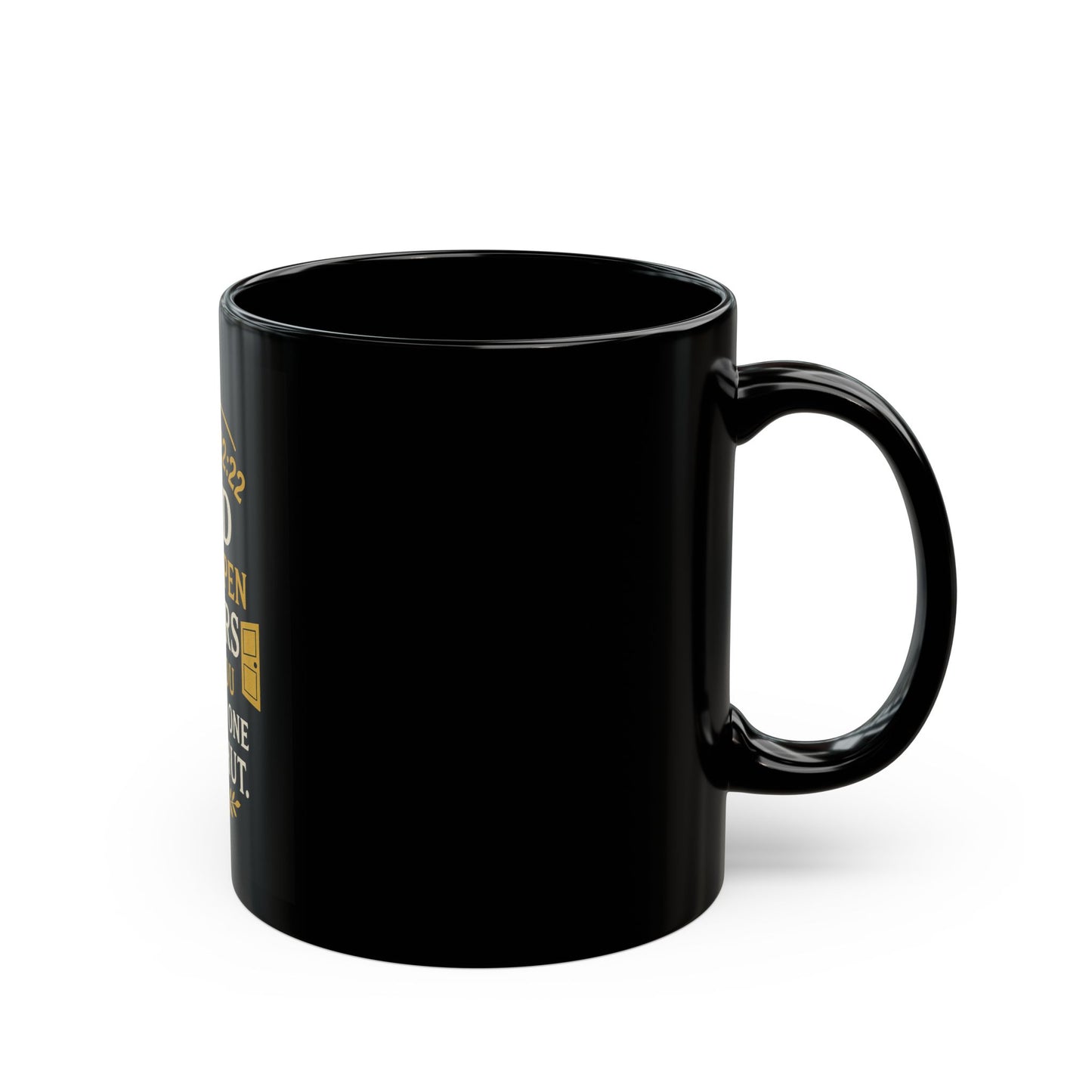 Mug - God Will Open Doors Isaiah 22:22, Religious Christian Gift