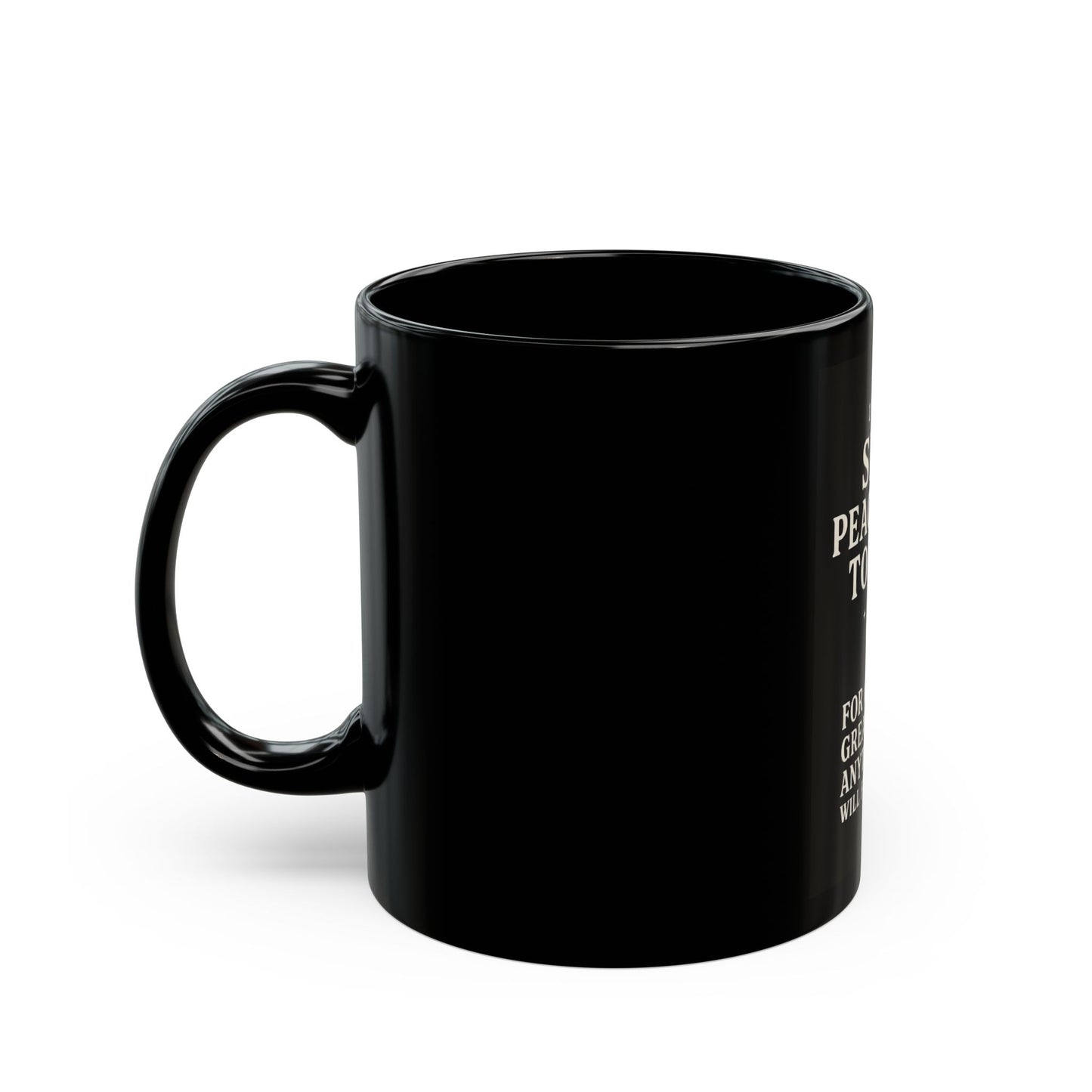 Mug Sleep Peacefully Tonight Inspirational Black