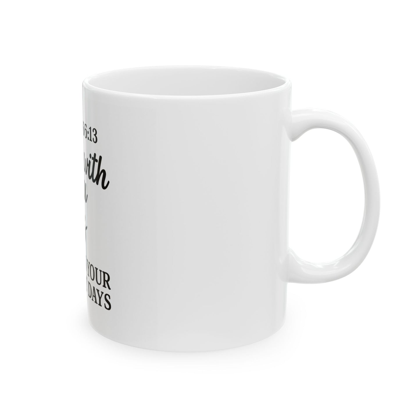 Inspirational Ceramic Mug - "God is with you, even on your hardest days" - Perfect Gift for Loved Ones, Motivational Coffee Cup, [...]
