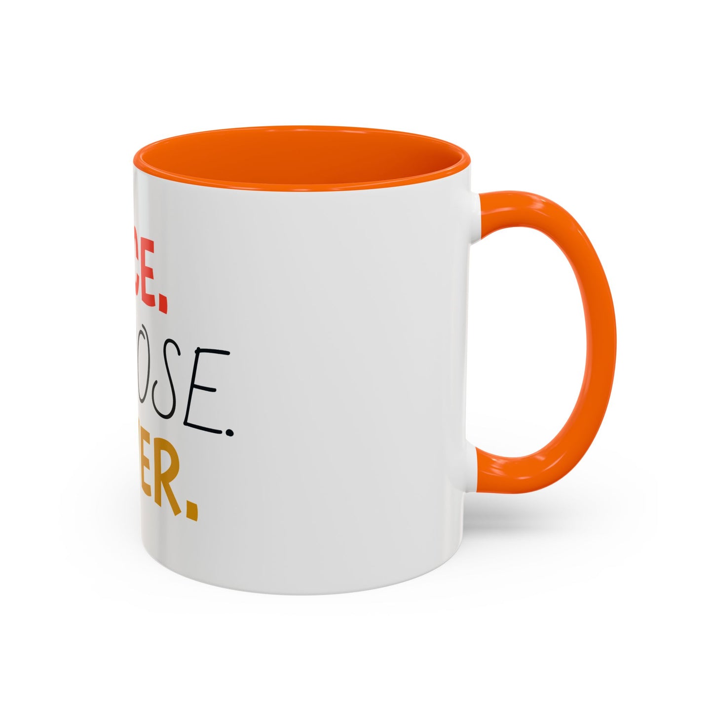 Inspirational Accent Coffee Mug - Peace, Purpose, Power - Perfect Gift for Motivational Moments